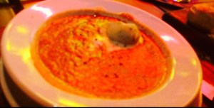 Tomato Soup with Basil Ice Cream